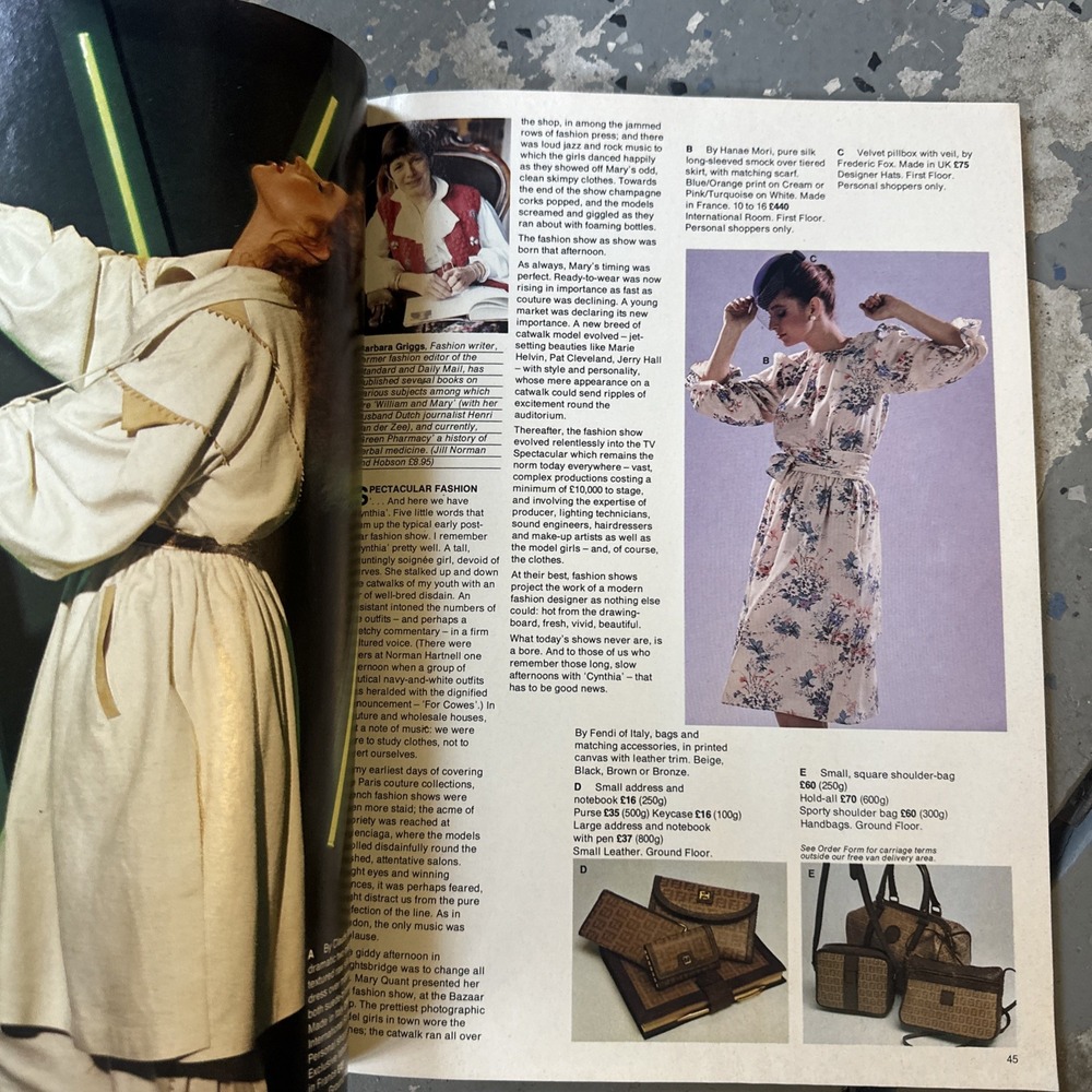 Harrods Magazine Spring/Summer 1982 FASHION  Shopping Catalog - Picture 6 of 6